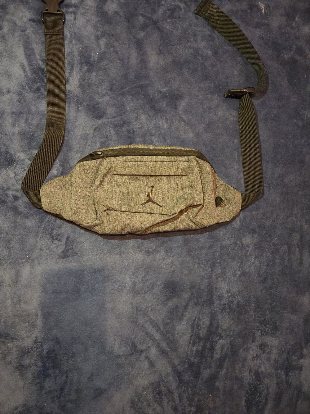Nike Jordan Black Waist Pack with Black Strap
